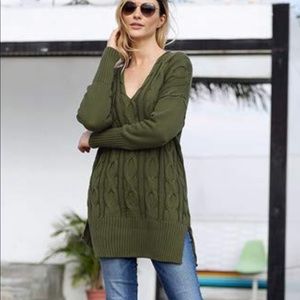 V Neck Tunic sweater